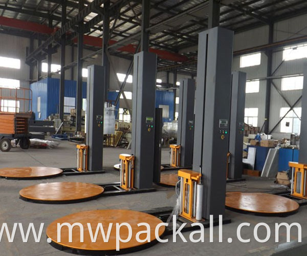 High quality Automatic pallet stretch wrapping machine with pre-strench up to 250%